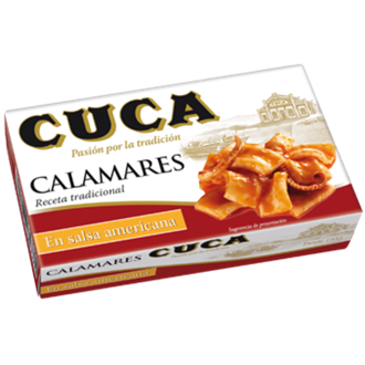 Calameres (Squid) in Americana salsa